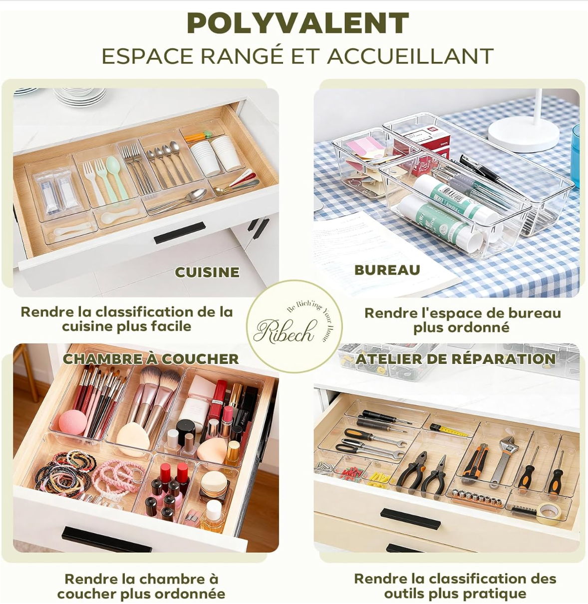 Pack de 25 Boîtes de Rangement