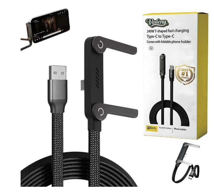 🔌 Câble de Charge 2-en-1 USB-C – 240W