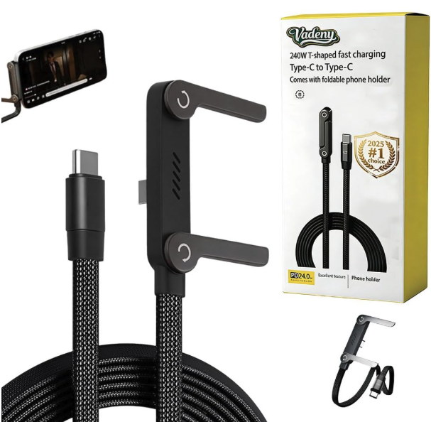 🔌 Câble de Charge 2-en-1 USB-C – 240W