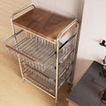 🛒 Chariot de Rangement Premium en Inox – Design & Mobilité